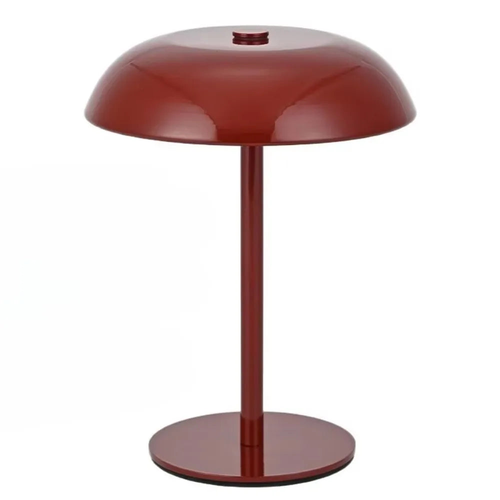 3-Color Lights Mushroom Table Lamp Touch Control Eye-Caring Light Metal Bedside Lamp Stepless Dimmable Non-slip Bottom