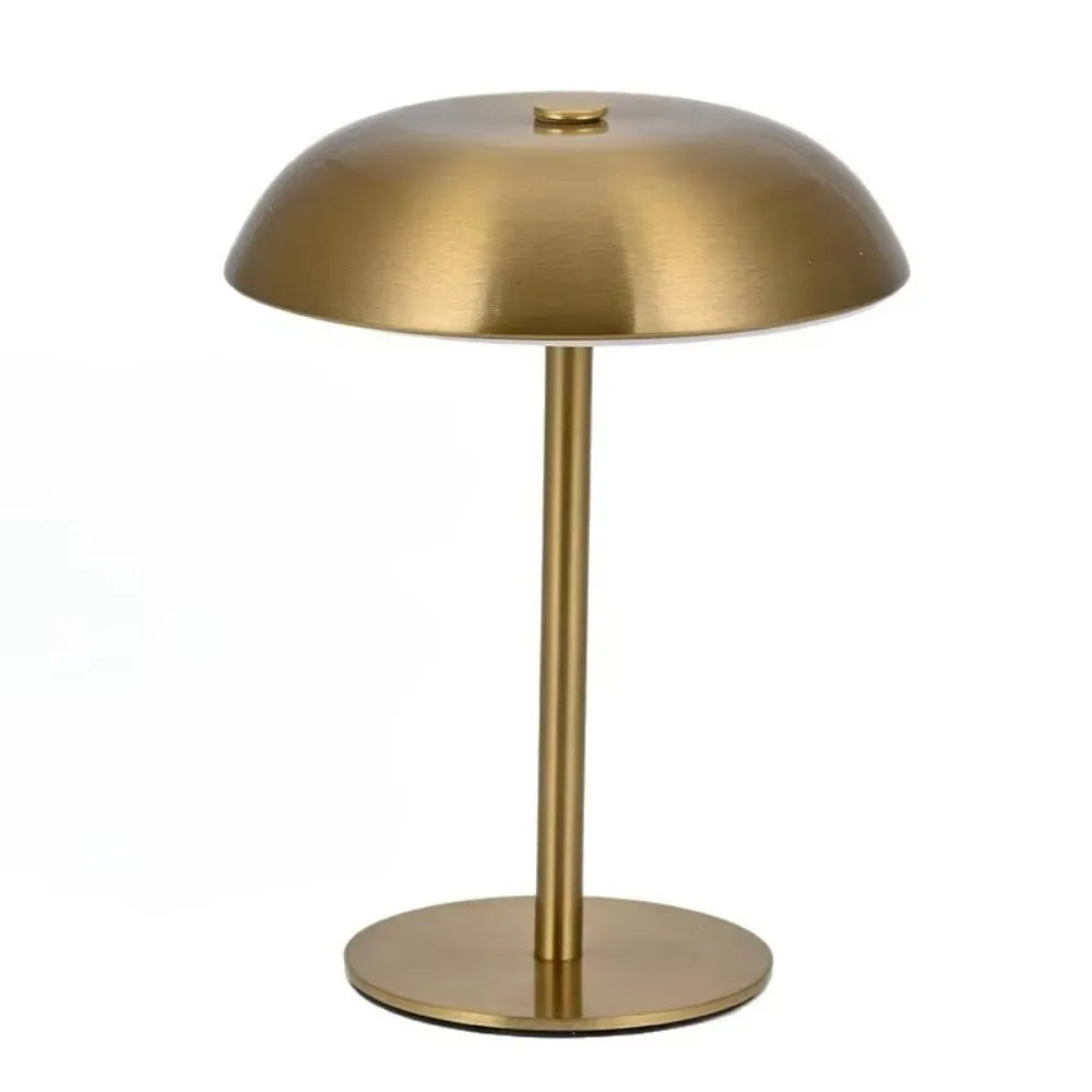 3-Color Lights Mushroom Table Lamp Touch Control Eye-Caring Light Metal Bedside Lamp Stepless Dimmable Non-slip Bottom