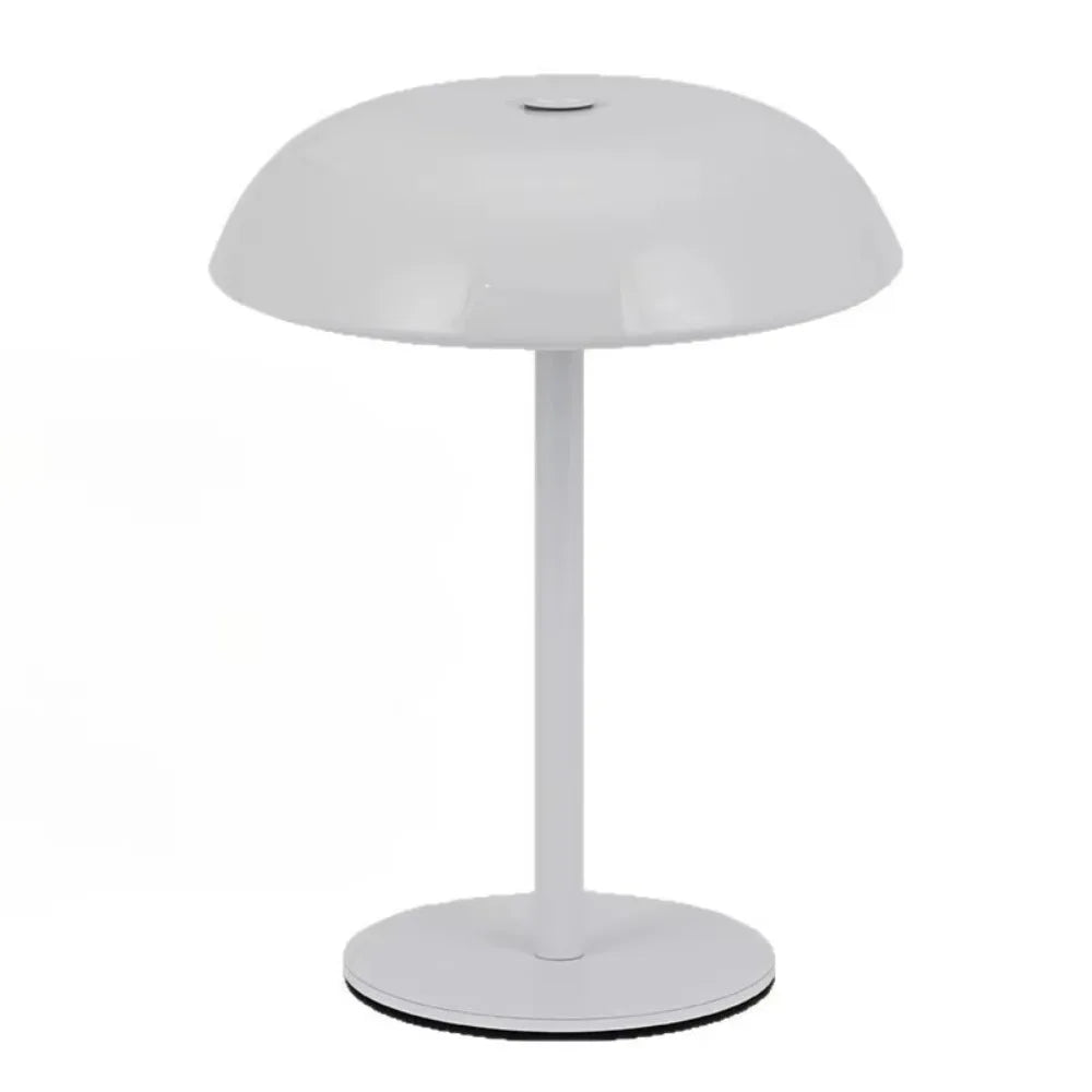 3-Color Lights Mushroom Table Lamp Touch Control Eye-Caring Light Metal Bedside Lamp Stepless Dimmable Non-slip Bottom