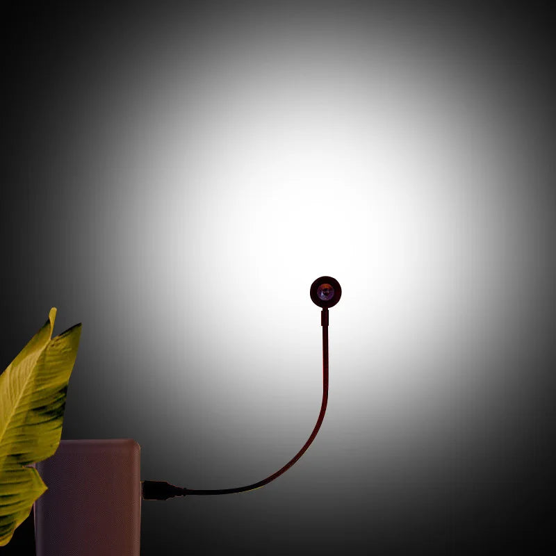 Sunset Projection Lamp 🌅 | 16 Colors LED Mood Light for Bedroom, TikTok & Aesthetic Room Decor